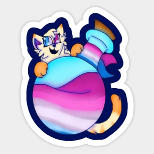 Bigender Potion Cat Sticker